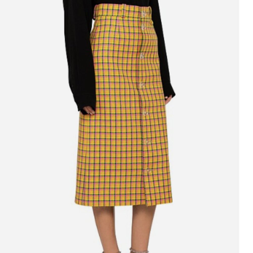Balenciaga Wool Midi Skirt